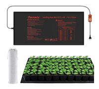 SWAWIS 130W Tapis Chauffant Plantes 52,7x121,9cm avec Thermostat Intégré | Plage de Contrôle de Température 5-45 ℃, IP67, pour Germination des Graines Brassage Artisanal Reptiles