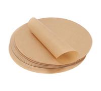 SWAWIS 150 Pièces Papier Sulfurisé Rond de Cuisson, Ø 30cm, Brun