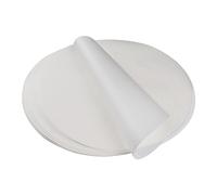 SWAWIS 150 Pièces Papier Sulfurisé Rond de Cuisson, Ø 30cm, Papier Antiadhésif pour Gâteau BBQ Pizza Four Friteuse à air Hamburgur (Blanc)