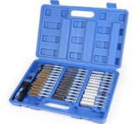 SWAWIS 38 Pièces Nettoyage Puit Injecteur Acier Inoxydable / Nylon / Laiton ø8-19 mm Jeu de Brosses Avec Rallonge de 150 mm Idéal Pour le Nettoyage et le Déburrage