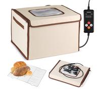 SWAWIS 40x30x28cm Boîte à Pain de Fermentation avec Chauffage 230V 70W, avec PE Panneau, Pliable, Contrôle de Température 20-50 °C et Fonction de Minuterie 0-24h, pour Maison Pizza Yaourt