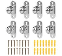 SWAWIS 8 Pièces Poulies pour ø 1-6mm Cordes Petite Poulie avec Roulement à Billes et vis de Fixation, pour Voiles Pare-Soleil Serres Cordes à Linge(61x21mm)