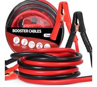 SWAWIS Cable de Demarrage Voiture 4m 30mm² 1500A 12 V/24 V Câbles Batterie pour Transfert Fiable - Pinces Isolées Sécurisées - Jumpstarter avec Sac de Transport pour Voiture,Camion