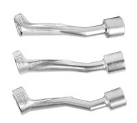 SWAWIS Clé à Tuyauter pour Conduites de Freinage 14/17/19 mm Ouverture 12,5 mm (1/2") Entrée Carrée Outil Dédié aux Conduites Diesel et Systèmes d'injection Cle a Pipe