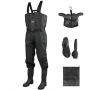 SWAWIS Cuissardes Waders Cuissarde pour Hommes Femmes Chasse Waders Poitrine Pêche Cuissardes avec Bottes Respirantes Imperméables à l'eau