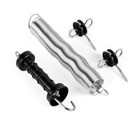 SWAWIS Poignées de Portail de Clôture Électrique Kit, Comprend 2 Isolateur de Clôture Électrique & 1 Poignée & 1 Ressort, pour Clôtures de Pâturage, Fournit une Protection Isolante