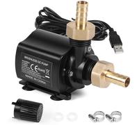 SWAWIS Pompe a Eau Mini 5V 600L/H 3M Pompe Immergée avec 8 Vitesses Connecteur USB Pour Aquarium Fontaine Bassin Exterieur Système de Circulation d'eau