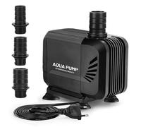 SWAWIS Pompe Bassin Pompe a Eau 3000L/H 40W Pompe Aquarium Amphibie Pompe a Bassin Exterieur Ultra-Quiet Pompe avec 3 Gicleurs 19mm/22mm/25mm Mini Pompe a Eau Pompe Fontaine