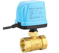 SWAWIS Vanne Electromagnétique Motorisée 2 Voies DN25 1 Pouce 230V Valve | Corps à bille électrique en laiton, couleur bleue, commande fiable du débit, installation simple