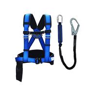 SwaYve Kit de Harnais de Sécurité, Harnais D'Escalade, Harnais D'Escalade En Plein Air, Ceinture de Sécurité, Corde de Sauvetage, Ceinture de Sécurité Pour Le Travail Aérien/Blue/A