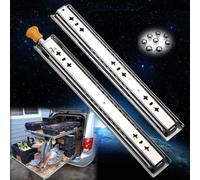 SWAYVES Glissières de Tiroir À Extenscomplète, 53 Mm de Large, Métal À Roulement À Billes Avec Verrou, Rails de Guidage, Glissières, 1 Paire/With Lock/1250Mm