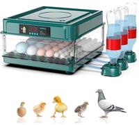 SWBSLL Couveuse Oeuf Automatique,avec Surveillance de l'humidité,Retournement Automatique des Œufs,Ajout Automatique d'eau et Éclairage des Œufs,pour Éclosion de Poulet,Canards,Caille (36 Oeufs)