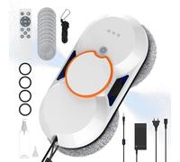 SWBSLL Robot Nettoyeur Vitre, Robot Laveur de Vitres électrique, 3 Modes de Nettoyage Automatique, 5600 Pa D'aspiration, Navigation Intelligente, Télécommandé, pour Toutes Les Surfaces Lisses