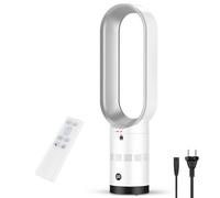 SWBSLL Ventilateur Colonne Silencieux 60cm, Ventilateur Sans Pale avec Moteur Brushless, 10 Vitesses, Oscillation 90° & Inclinaison 20°, Télécommande, Minuterie 9h, Ventilateur Tour Chambre Salon