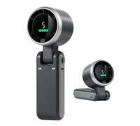 SWBSLL Ventilateur Portable à Main, Ventilateur Turbo Pliable et Rechargeable avec 3600mAh Batterie Rechargeable, 5 Vitesses Réglables, Affichage de Puissance LED, Petit Ventilateur Personnel (Noir)