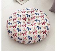 SWD TWTH Coussin d’assise épais de 10 cm/15 cm pour chaise, coussins ronds souples de 40/50/60 cm pour balcon, tatami, patio, baie, salon, sol, maison (40 * 40 cm, cheval)