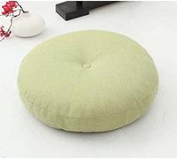 SWD TWTH Coussin d'assise de chaise épais de 10cm/15cm, Coussins de chaise ronds doux de 40/50/60cm pour balcon Tatami Patio Baie Salon Sol Maison (45 * 45CM, Vert)