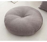 SWD TWTH Coussin d'assise de chaise épais de 10cm/15cm, Coussins de chaise ronds doux de 40/50/60cm pour balcon Tatami Patio Baie Salon Sol Maison (45 * 45CM, Gris)