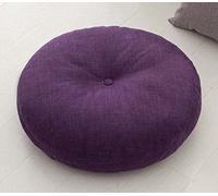 SWD TWTH Coussin d'assise de chaise épais de 10cm/15cm, coussins ronds souples de 40/50/60cm pour balcon, tatami, patio, baie, salon, sol, maison (50 * 50CM, violet A)