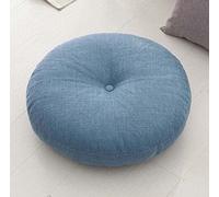 SWD TWTH Épais 10 cm/15 cm Coussin de chaise, 40/50/60 cm, coussins de chaise ronds et doux pour balcon, Tatami, terrasse, livre, salon, sol, maison (40 x 40 cm, Bleu A)