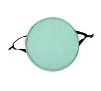 SWD TWTH Lot de 2 coussins ronds antidérapants pour chaise de salle à manger, jardin, maison, intérieur ou extérieur (45 x 45 cm, vert)