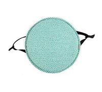 SWD TWTH Lot de 2 coussins ronds de chaise antidérapants pour tabouret, jardin, maison, intérieur et extérieur (30 x 30 cm, motif 3)