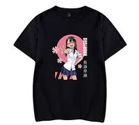 Swdan Dont Toy with Me Miss Nagatoro Cosplay Tshirt, Nagatoro Figurine Imprimé Tshirt Femmes Kawaii, T-Shirt Col Rond Manches Courtes Unisexe