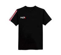 Swdan T-Shirt Unisexe, Mass Effect N7 Tshirt Homme Noir,Costume De Cosplay pour Hommes Femmes