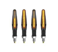 SWDJILNV Clignotant moto universel DRL ambre dynamique clignotant indicateur 12 V LED feu arrière