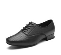 SWDZM Chaussures de Danse Latine Homme Standard Salsa Entrainement Salle de Bal Chaussures de Jazz Tango Valse,Tacco 2.5cm,Suola in camoscio,45EU