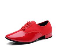 SWDZM Chaussures de Danse Latine Homme Standard Salsa Entrainement Salle de Bal de Jazz Tango Valse,Tacco 2.5cm,Suola in camoscio,46EU