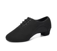 SWDZM Femmes&Homme Chaussure Danse Latine Bout Fermé Standard Salsa Ballroom Tango Chaussure,Noir,EU 41