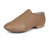 SWDZM Glisser sur Chaussures de Danse Jazz(pour Adultes/Enfants) FR-359 Marron 36 EU/3 UK/22.4CM