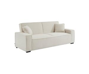 swe anapé 3 Places Convertible en Tissu Bouclette crème