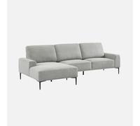 swe anapé 3 Places Gris Clair Angle Gauche et Structure/piètement métal Noir