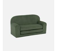 swe anapé-lit pour enfant en velours côtelé, Cleo, vert kaki, 90 x 43 x 51,5 cm