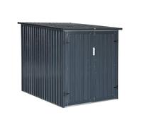 sweeek - Abri à vélo. Rangement 2 vélos. Gris en Acier galvanisé. L 142 x P 198 x H 157 cm