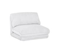 swe hauffeuse Matelas Blanc cassé Convertible Velours côtelé Grosse côte 1 Place Cosy