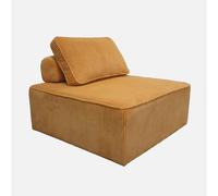 swe hauffeuse pour canapé modulable Velours côtelé Moutarde avec Un Coussin