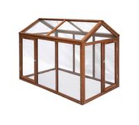 sweeek - Enclos/extension pour poulailler 6 poules bois de sapin CHABO