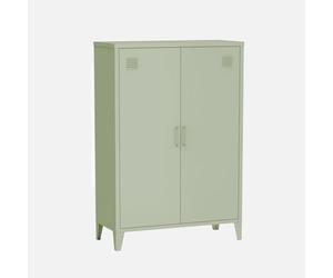 swe ommode/Armoire en métal Vert. 2 espaces de Rangement. casiers