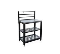 sweeek - Cuisine extérieure en Acier L80cm avec 2 étagères de Rangement