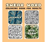 Swear Word Coloring Book for Adults: 25 Bold and Easy Designs with Beautiful Geometric Line Patterns for Stress Relief and Relaxation