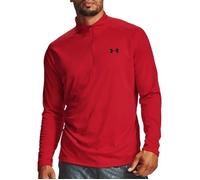 Sweat 1/2 zip - UNDER ARMOUR - Tech 2.0 - Rouge - Col montant - Respirant M