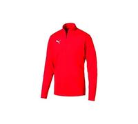 Sweat 1/4 zip Puma Liga training rouge/blanc G