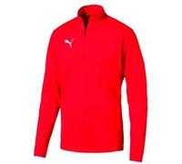 Sweat 1/4 zip Puma Liga training rouge/blanc G