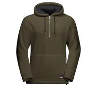 Sweat à capuche 1/2 zip Jack Wolfskin nature life Vert L