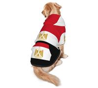 Sweat à capuche 2XL pour chien avec drapeau égyptien chaud et léger, adapté pour les animaux de compagnie à porter en automne et en hiver