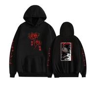 Sweat à capuche à manches longues Anime Tokyo Ghoul Ken Kaneki pour homme et femme, b-noir, XL