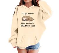 Sweat à capuche à manches longues pour fille, haut décontracté avec imprimés, doublure en polaire douce, idéal pour les activités de plein air ludiques et l'école, mode confortable pour les enfants